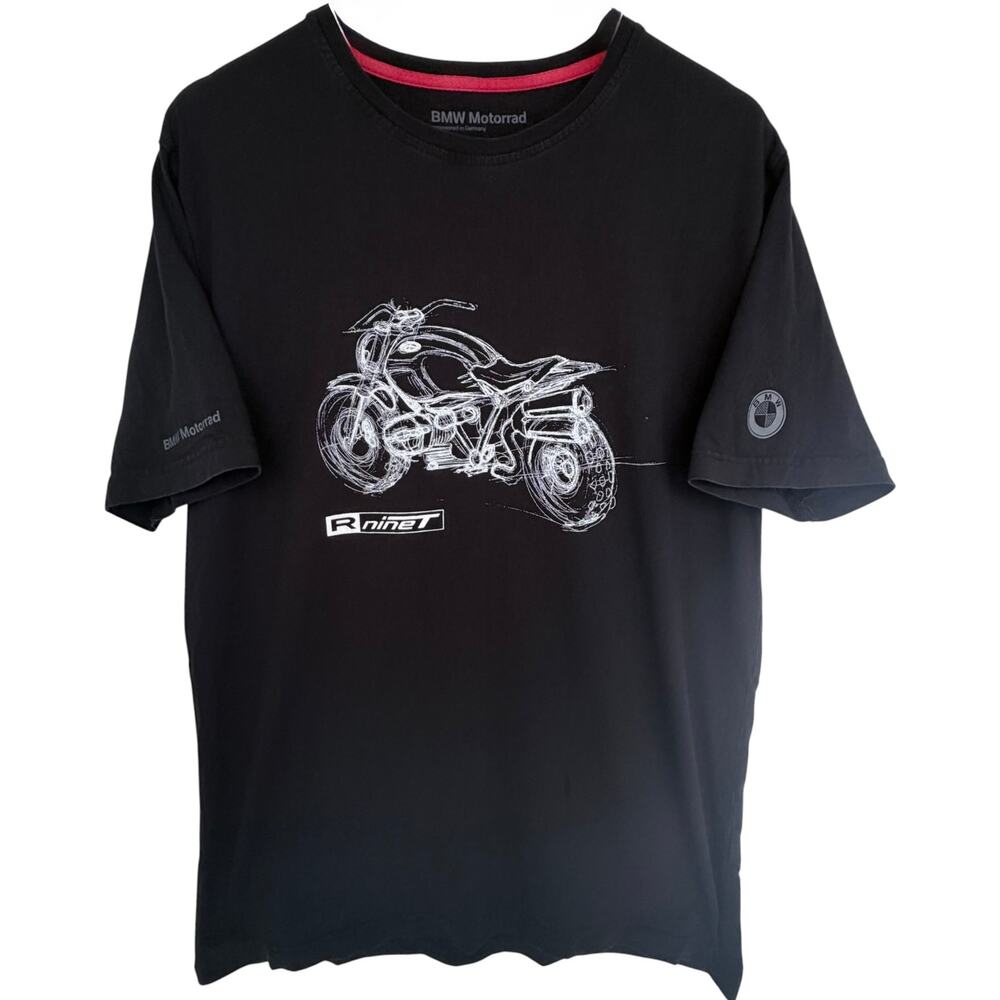 BMW Motorrad R nineT T Shirt Mens XL Black Motorcycle Graphic Short Sleeve